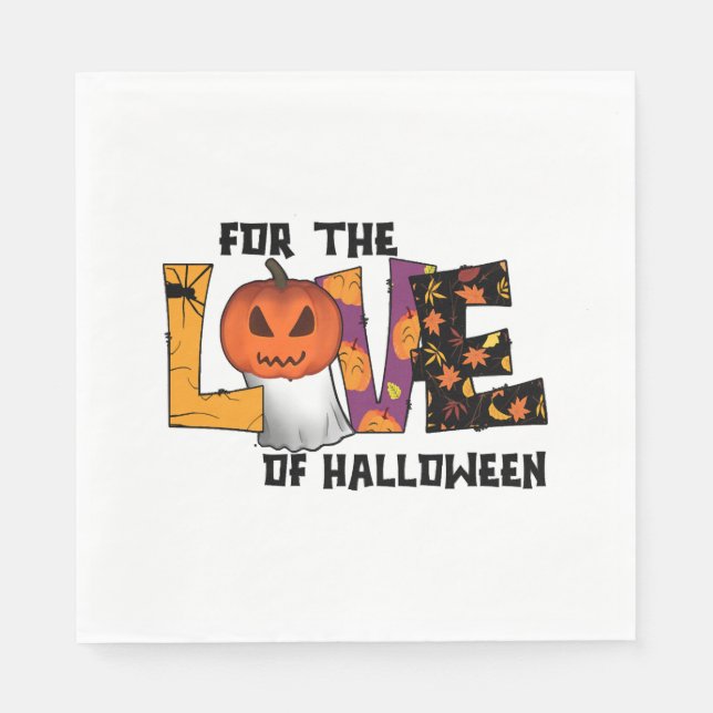 Guardanapo De Papel Pelo Amor do Halloween (Frente)