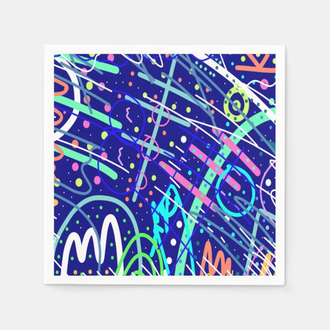 Guardanapo De Papel Pelo Céu Noturno (Frente)