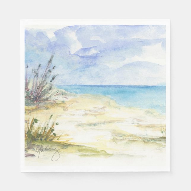 Guardanapo De Papel Pelo Mar Nápoles (Frente)