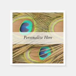 Guardanapo De Papel Penas de Peacock