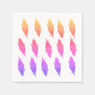 Guardanapo De Papel Penas Elegantes na moda Napkins