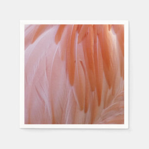Guardanapo De Papel Penas Flamingo em tons de rosa