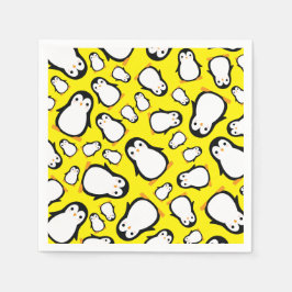 Guardanapo De Papel Penguin Cute Winter Party Napkins