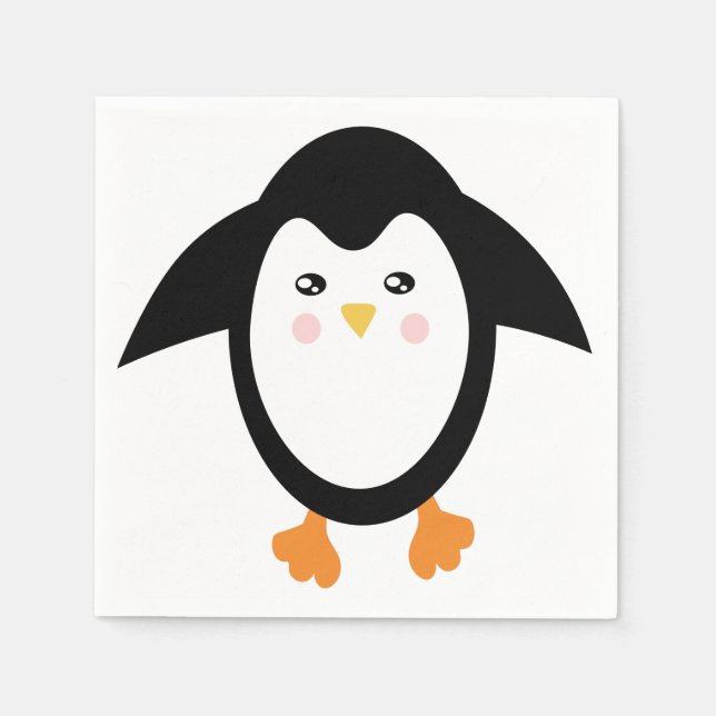 Guardanapo De Papel Penguin Napkins para o Partido (Frente)