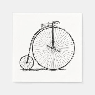 Guardanapo De Papel Penny Farthing de Bicicleta de Alta Roda