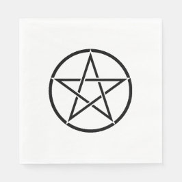 Guardanapo De Papel Pentagrama do Wiccan