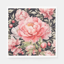 Guardanapo De Papel Peônia Rosa 