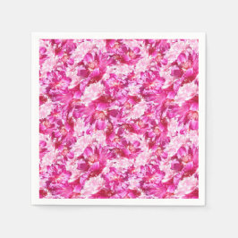 Guardanapo De Papel Peonies cor-de-rosa Abstrato Cocktail Napkins