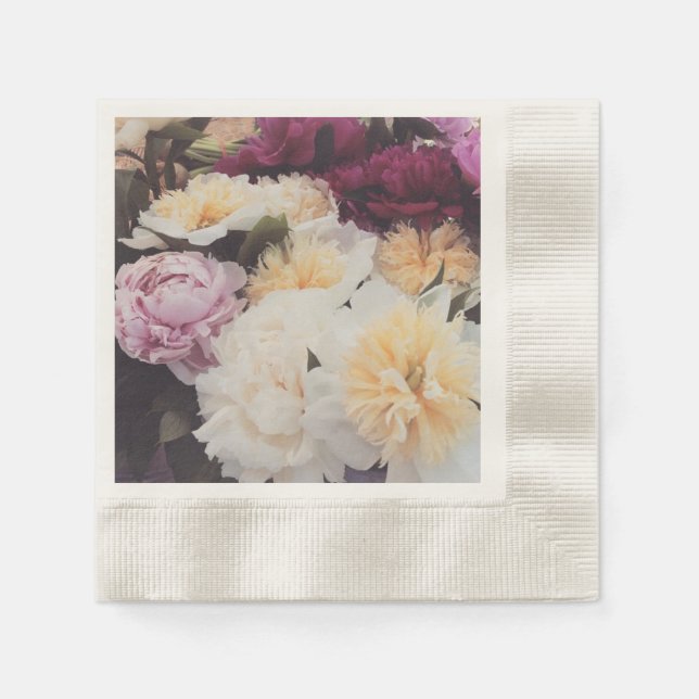 Guardanapo De Papel Peony Napkins (Frente)