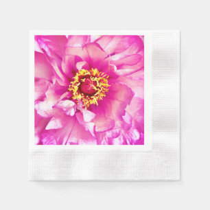 Guardanapo De Papel Peony Napkins rosa, coquetel cunhado