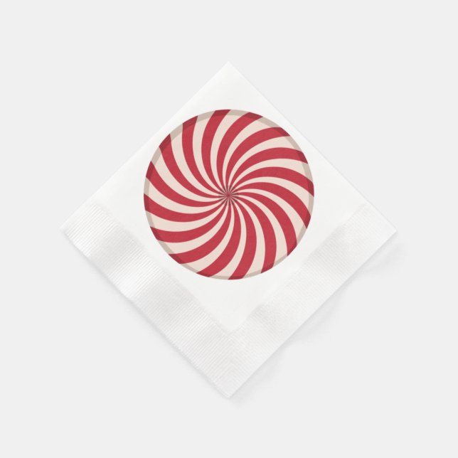 Guardanapo De Papel Peppermint Swirl Candy (Canto)