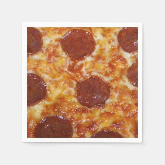 Guardanapo De Papel Pepperoni Pizza (Frente)