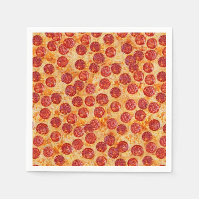 Guardanapo De Papel Pepperoni Pizza (Frente)