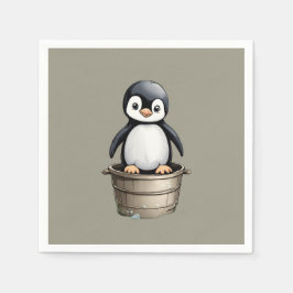 Guardanapo De Papel Peppy Penguin