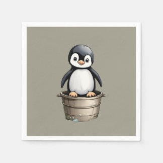 Guardanapo De Papel Peppy Penguin