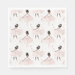 Guardanapo De Papel Pequena Ballerina #6 - Menina Negra