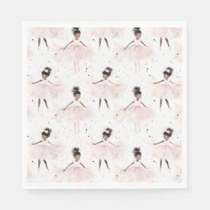 Guardanapo De Papel Pequena Ballerina #6 - Menina Negra