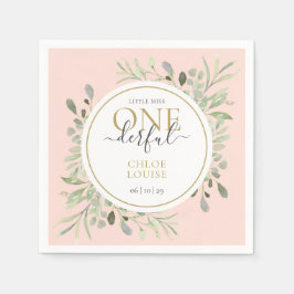 Guardanapo De Papel Pequena Miss Um Maravilhoso Elegante Primeiro Rosa