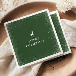 Guardanapo De Papel Pequena Reindeer Simples Flocos de Neve Floresta d