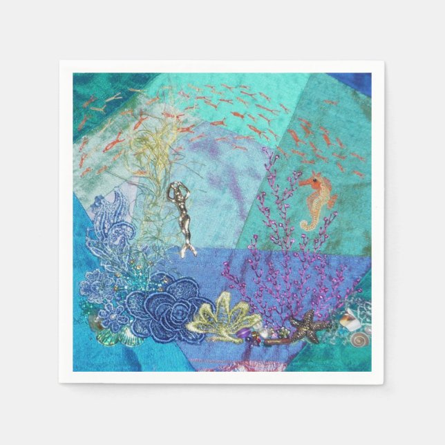 Guardanapo De Papel Pequena Sereia (Frente)