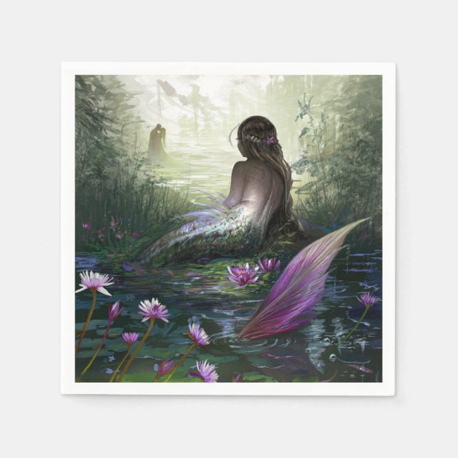 Guardanapo De Papel Pequena Sereia (Frente)