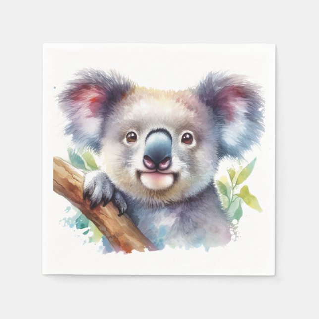Guardanapo De Papel Pequeno animal australiano Koala Bear (Frente)