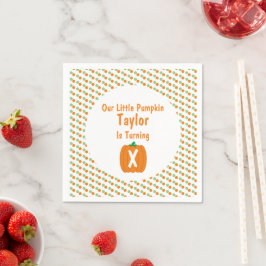 Guardanapo De Papel Pequeno Aniversário de Abóbora