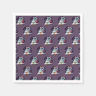 Guardanapo De Papel Pequeno Astronauta Decorando Árvore de Natal