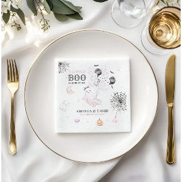 Guardanapo De Papel Pequeno Boo Cute Ghost Halloween Baby Girl Chá