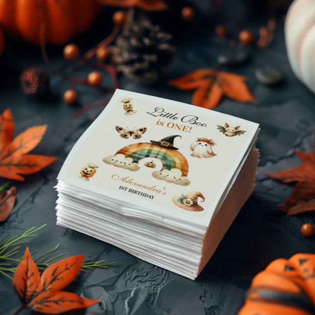 Guardanapo De Papel Pequeno Boo Ocidental Primeiro Aniversário (Criador carregado)