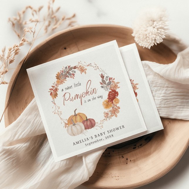 Guardanapo De Papel Pequeno Chá de fraldas de Abóbora Sexo (Criador carregado)