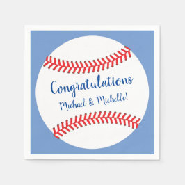 Guardanapo De Papel Pequeno Chá de fraldas de Baseball