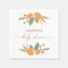 Guardanapo De Papel Pequeno Chá de fraldas de Citros