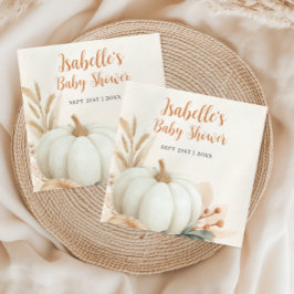 Guardanapo De Papel Pequeno Chá de fraldas Pumpkin Queda Mesa Decência