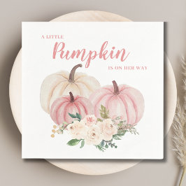 Guardanapo De Papel Pequeno Chá de fraldas Rosa Pumpkin