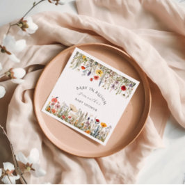 Guardanapo De Papel Pequeno Chá de fraldas Russo de Flor Selvagem