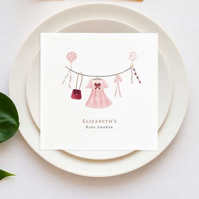 Guardanapo De Papel Pequeno Chá de fraldas Swetheart Personalizado (Criador carregado)