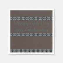 Pequeno Designer Castanho E Turquesa