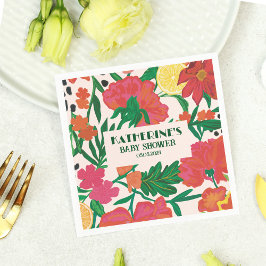 Guardanapo De Papel Pequeno docinho a caminho Lemon citrus chá de bebê