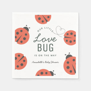 Guardanapo De Papel Pequeno Inseto Ladybug Chá de fraldas Napkins