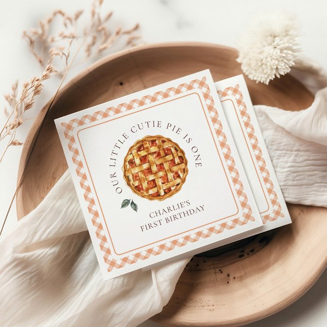 Guardanapo De Papel Pequeno primeiro aniversario de Pizza Fall (Criador carregado)