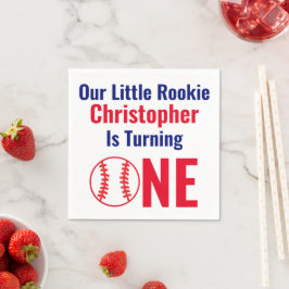 Guardanapo De Papel Pequeno primeiro aniversario Rookie Baseball