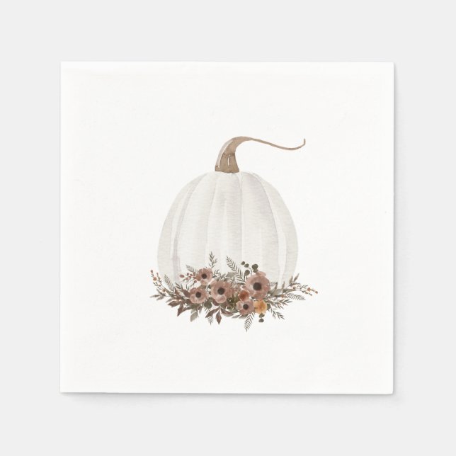 Guardanapo De Papel Pequeno Pumpkin Caindo Napkin (Frente)