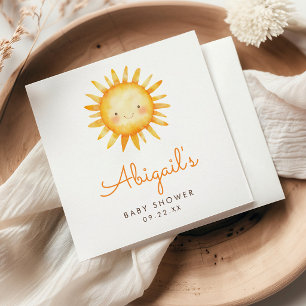 Guardanapo De Papel Pequeno Raio de Sol Cute Baby Shower