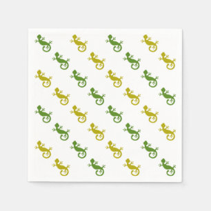 Guardanapo De Papel Pequenos lagartos bonitos