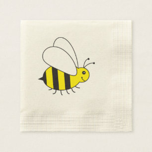 Guardanapo De Papel Pequenos ocupados Bumble a abelha