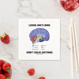 Guardanapo De Papel Perder a mente não resolverá nada de humor cerebra