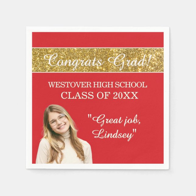 Guardanapo De Papel Perfect Graduation Congrats  (Frente)