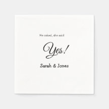 Perguntou-lhe que sim, noivado simples