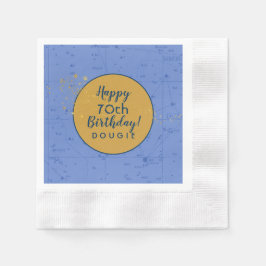 Guardanapo De Papel Periwinkle Blue Starmap Birthday